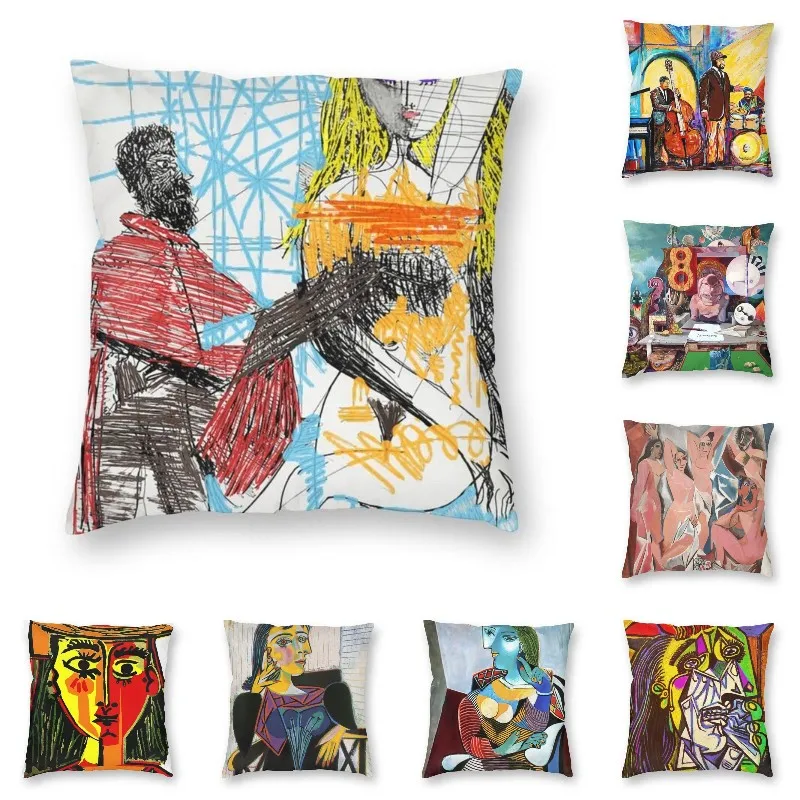 

Pablo Picasso Painter In Spanish Costume Remastered Edition Nordic Throw Pillow Cover Home Decoration Spanish Painter Cushion