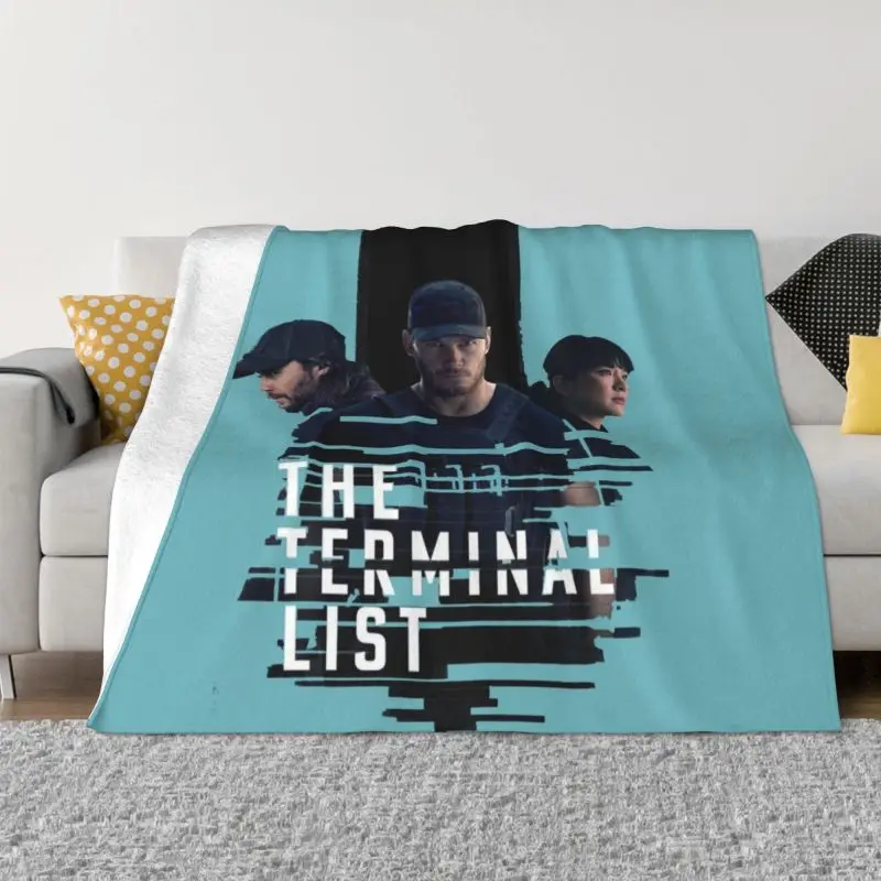 

Classic The Terminal List TV Series Blanket 3D Printed Soft Flannel Fleece Warm Throw Blankets for Home Bedding Sofa Bedspreads