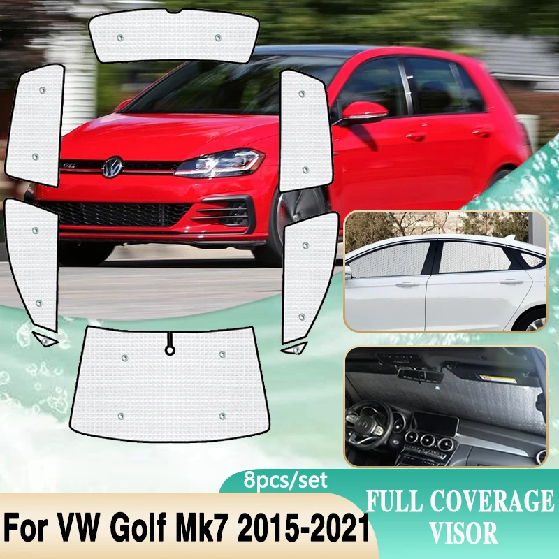 

Car Full Coverage Sunshades For Volkswagen Golf Mk7 Accessories VW Golf 7 2015~2021 Auto Windshield Window Visor Sun Protection