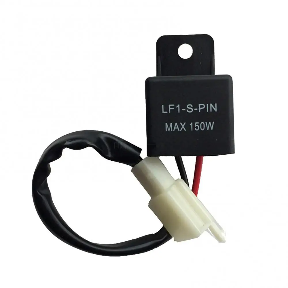 

12V 150W 2 Pins Waterproof Motorcycle Turn Signal Light Flasher Relay with Wire