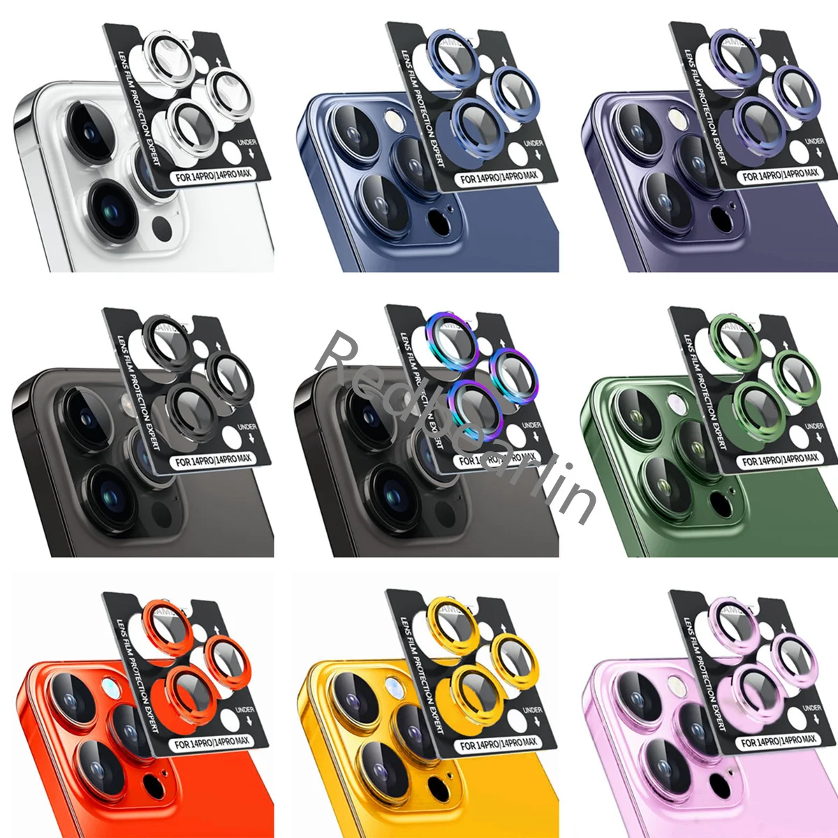 

100 шт., простая установка, роскошное Защитное стекло для объектива камеры для iPhone 13, 12, 11, 14, 15 Pro Max, Защитное стекло для объектива камеры