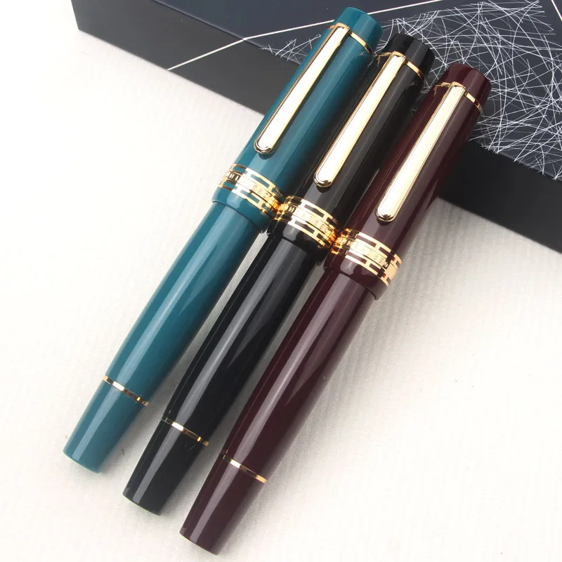 Деловой подарок: перьевая ручка Yongsheng 630 с корпусом из полимерной смолы # Ручка для плавного письма с медным поршнем, 8 больших открытых перьев, низкое расположение пера, плавная подача чернил (art.: 3920db9dff951) - 3920db9dff951