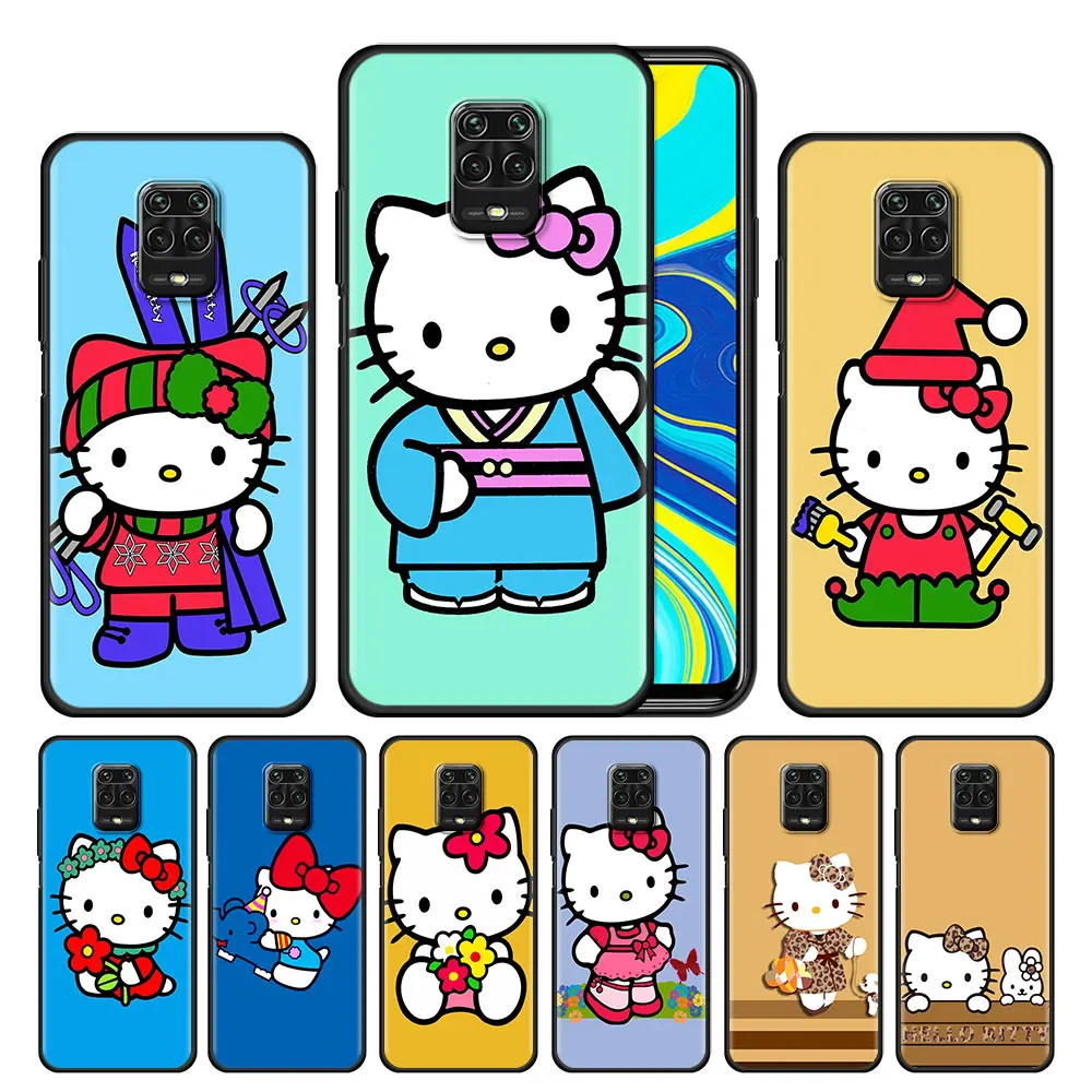 

Case Cover for Xiaomi Redmi Note 9 9s 8 8T 10 11 7A 9c 9T 10A 10c 11S Pro Luxury Back Coque Style Bag Hello Kitty Japan Designs