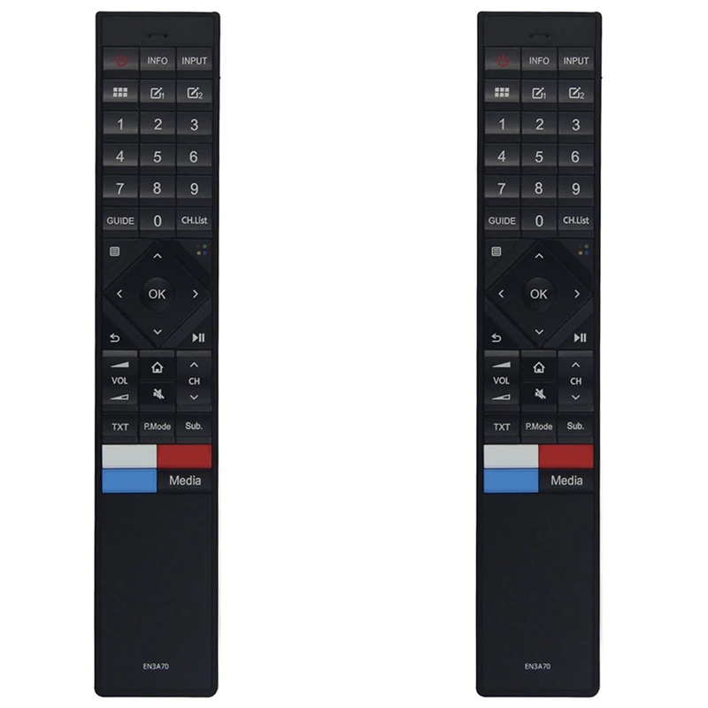 

2X пульт дистанционного управления для Hisense HE100LN60D 100LN60 80L5 H80LSAIL H100LDA EN3A70 50U7QF 50U7QFTUA 55U7QF Smart HD TV