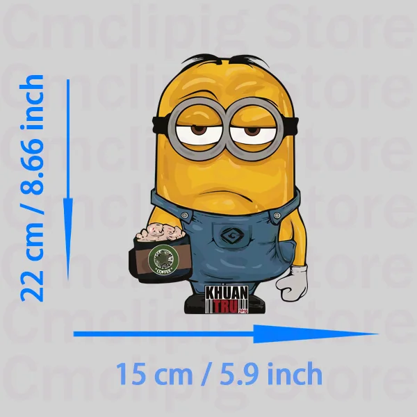 Забавные термоклейкие нашивки для одежды с миньонами переводные наклейки на