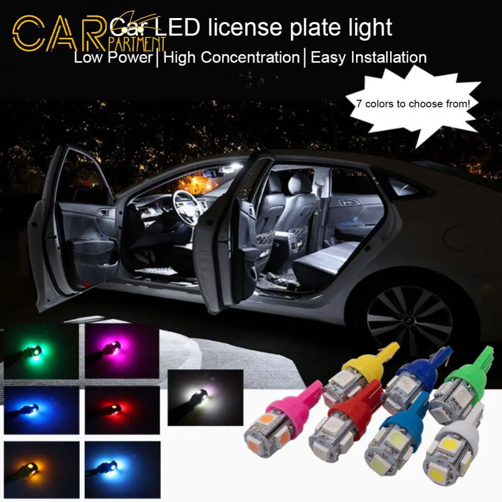 

Low Power Led Light Bulb Led Lamp 5 Light Bead Mini T10 5050 Width Indicator Lamp Car Accessories