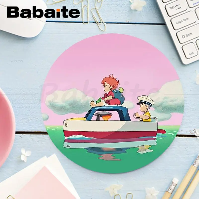 Подарочный коврик Babaite для мальчиков резиновый мыши Ponyo на скале компьютерных игр
