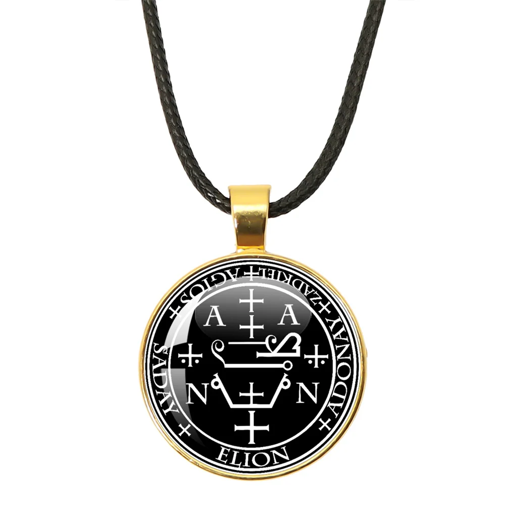 Печать семь архангелов медаль кожаная веревка ожерелье Майкл Рициэль Уриэль