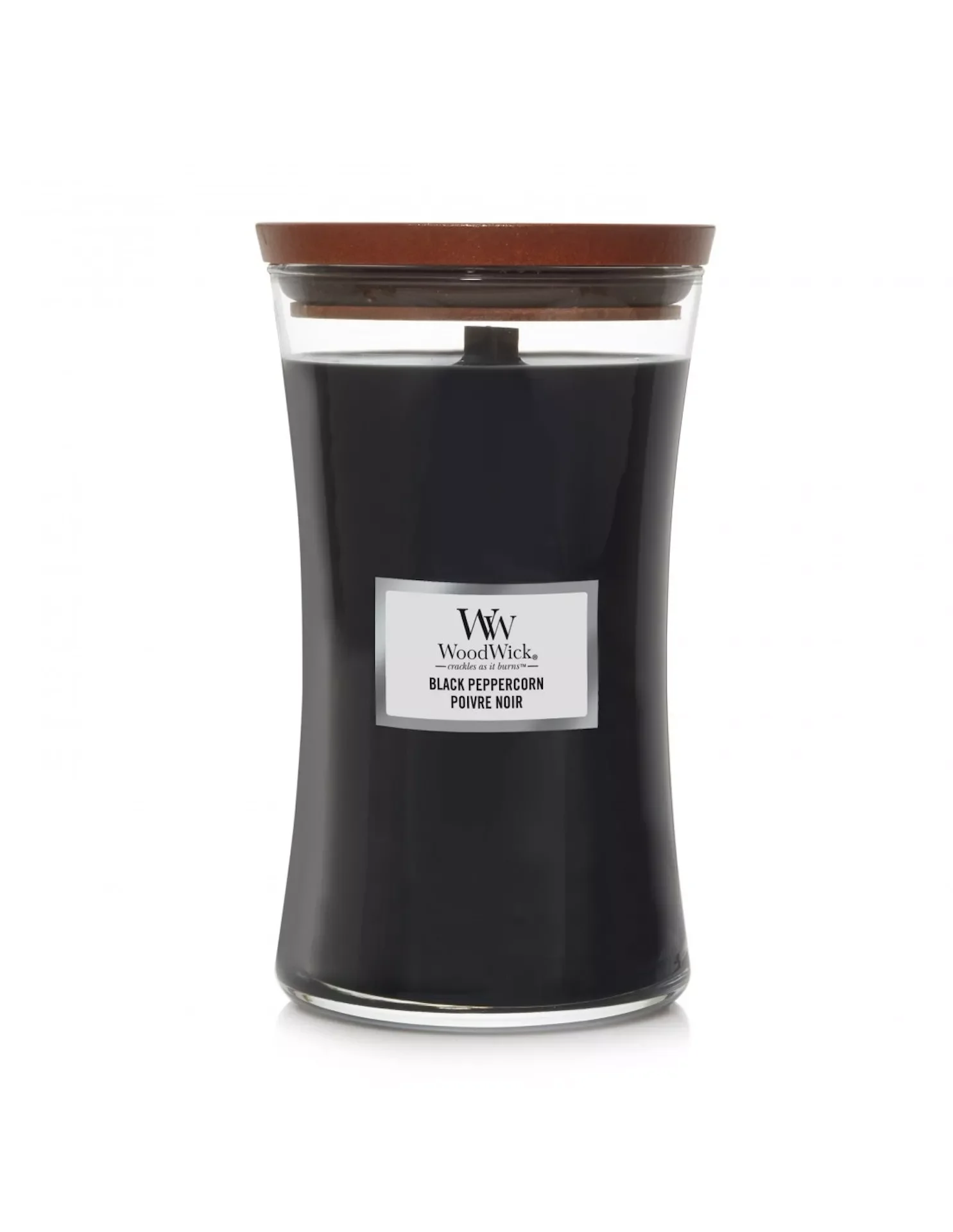 

large boat BLACK PEPPERCORM 610 grams combustion duration up to 130 hours our candles present a Natural wood Wick designed to c