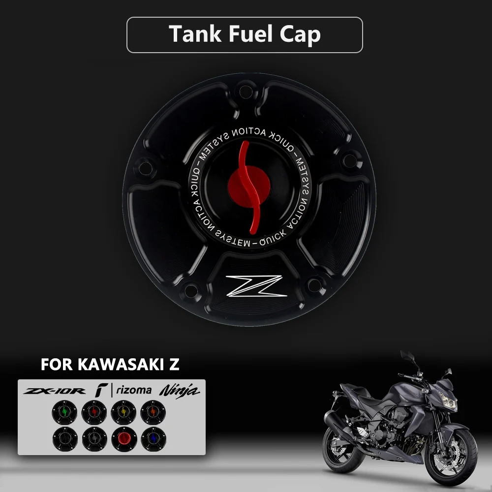 

Аксессуары для мотоциклов Новинка для KAWASAKI ZX-10R / RR Z1000 / SX / R ZZR1400 ZX6R ZX10R RR ER6R CNC крышка топливного бака без ключа для масла и газа