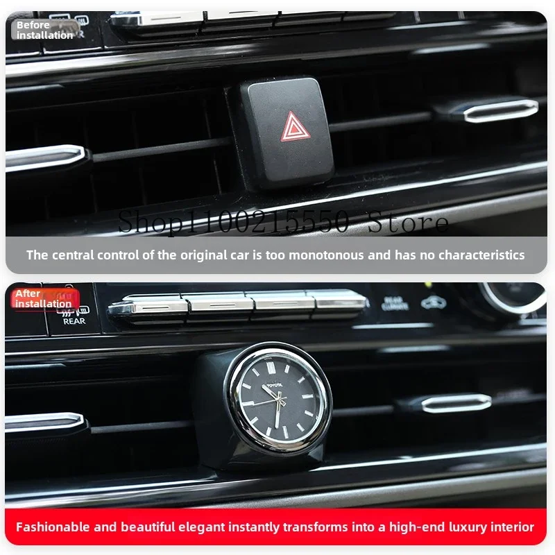 Автомобильные часы светящиеся звездные мини-цифровые кварцевые вентиляционные