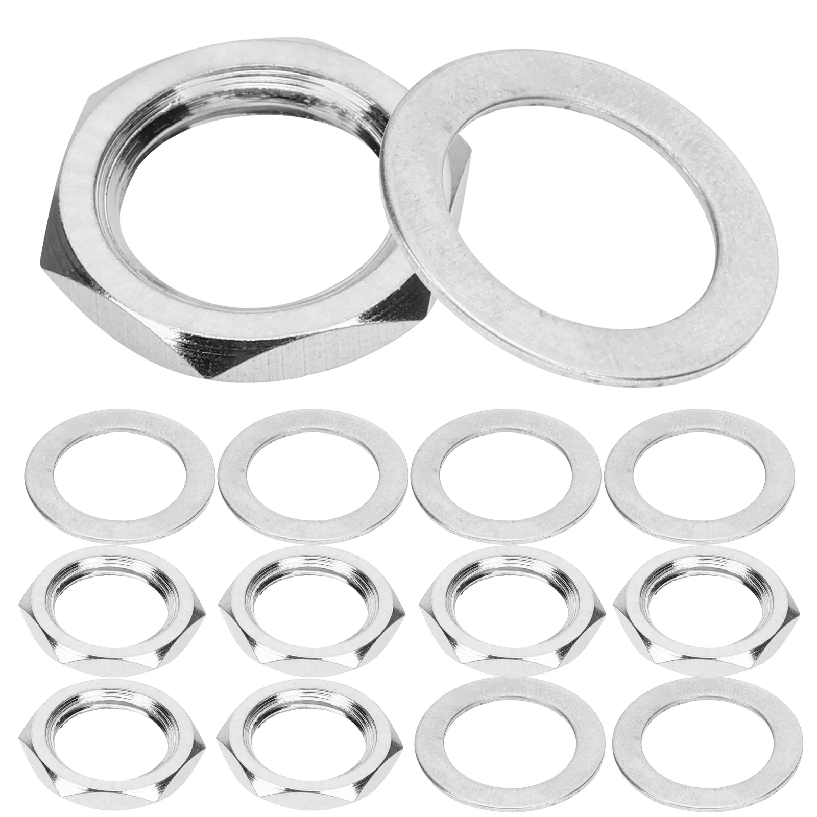 

10 Sets Washers Guitar Red Electric Guitar Guitar Part Guitar Nuts Metal Guitar Sleeve Potentiometer Hex Nut