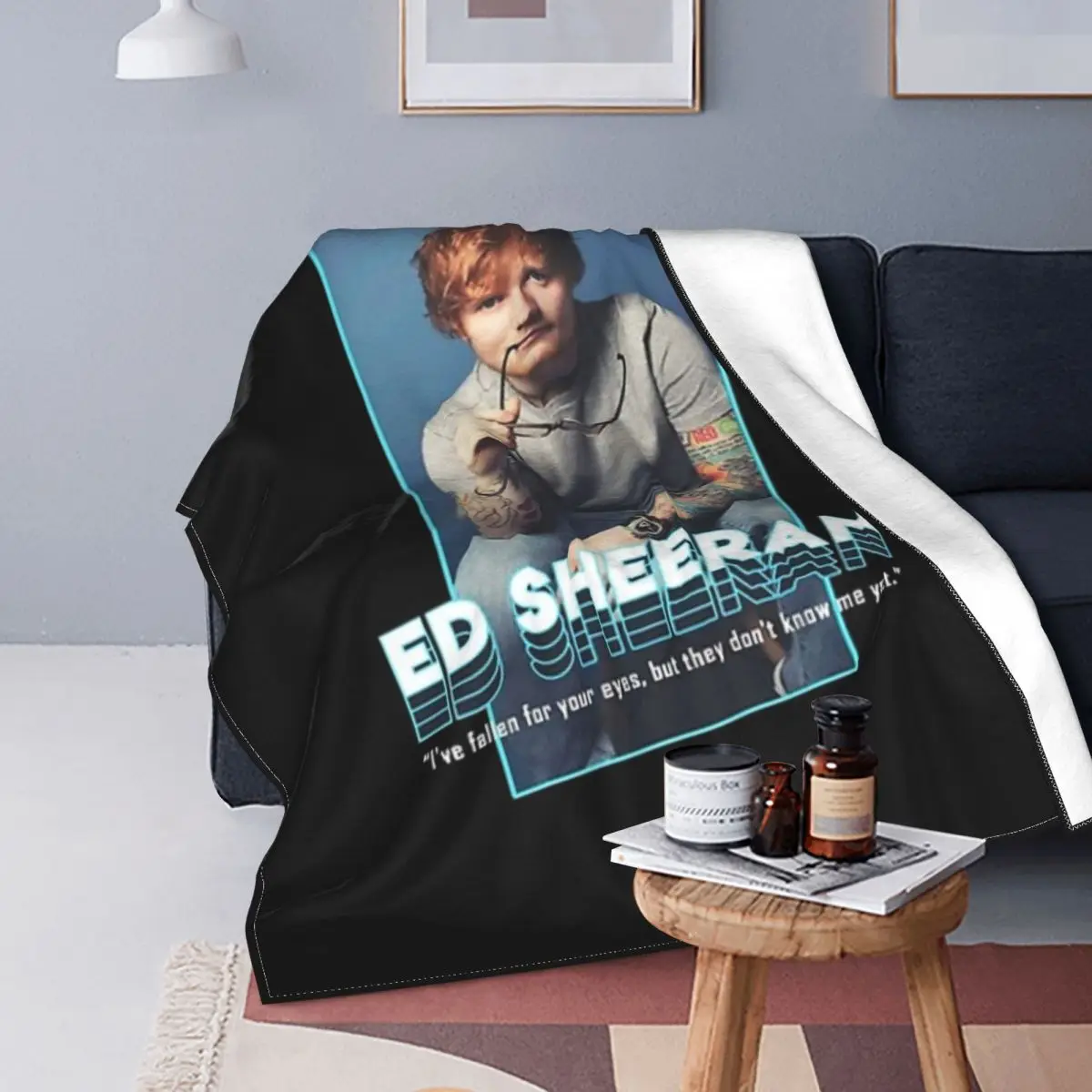 

Фланелевое Одеяло Best Singer Ed Sheeran, декоративное портативное легкое покрывало для дивана, постельное белье для дома и офиса