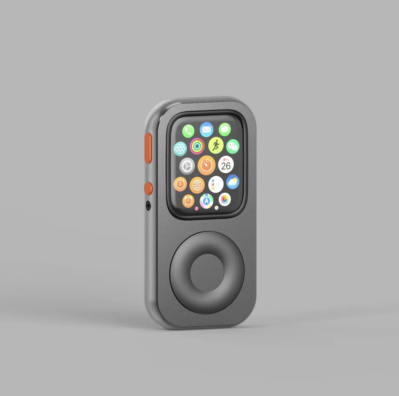 Защитный чехол из алюминиевого сплава с ЧПУ для Apple Watch Series 10 9 8 7 в стиле ретро-пода, расширяющий возможности аксессуаров, подарок (art.: 3920da9e4b4eb) - 3920da9e4b4eb