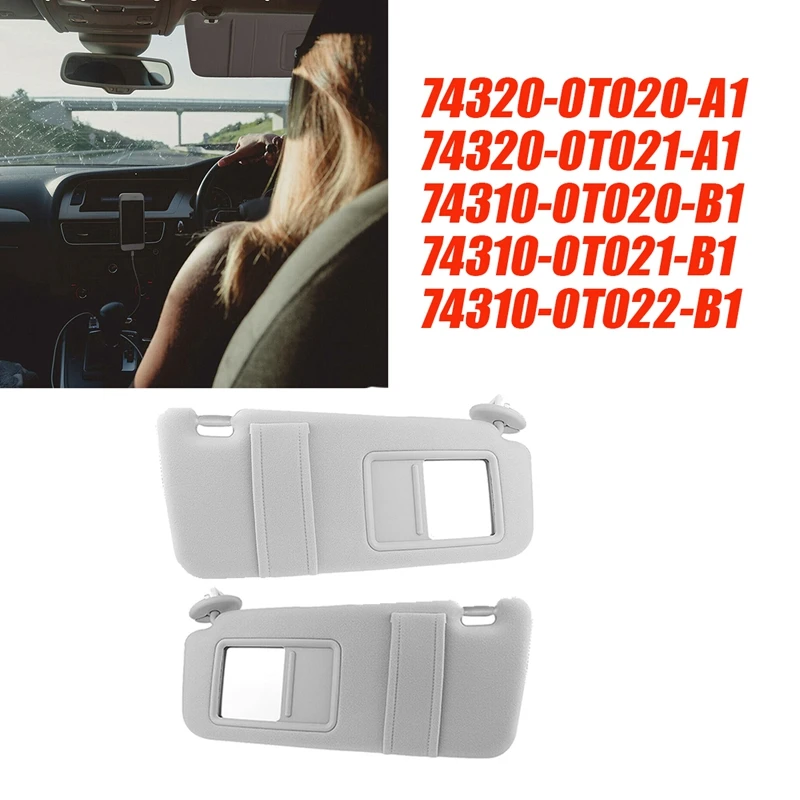 

Боковой солнцезащитный козырек с зеркалом 74320-0T022-B1 для Toyota Venza 2009-2016 солнцезащитный козырек Аксессуары для защиты от солнца