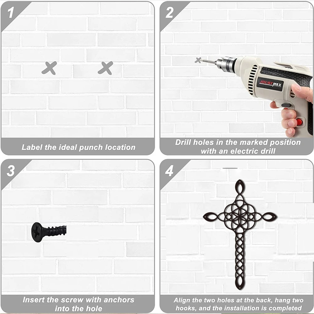 Металлическая пластина с распятием оловянный плакат для гостиной домашний декор