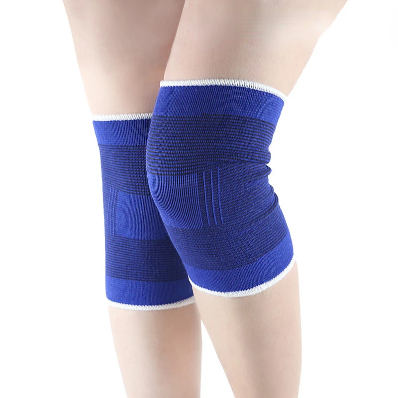 

2 Pcs Compression Knee Support Sleeve Protector Elastic Kneepad Brace Gym Sports Basketball Volleyball Running Warm Knee Pads