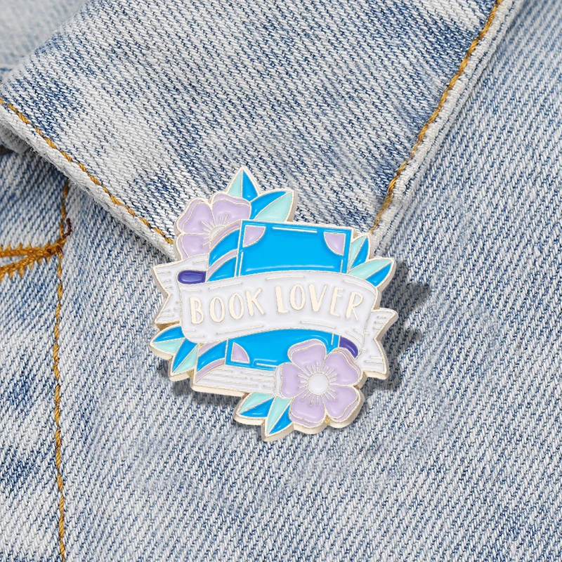 Эмалированные Значки для книг, Цветочная книга на заказ, значки с лацканами, я люблю читать, ювелирные изделия, подарок для детей, друзей