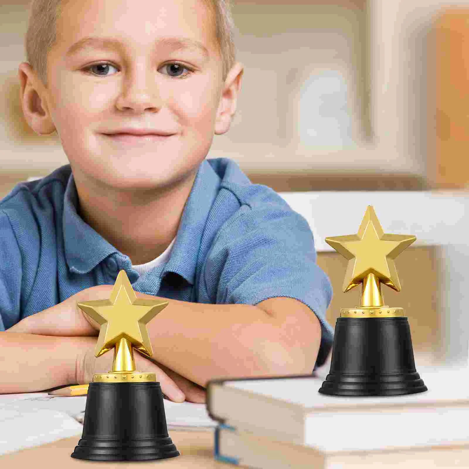 20 Pcs Trophy Kids Award The Medal Mini Five-point Star Party Plastic Model Child