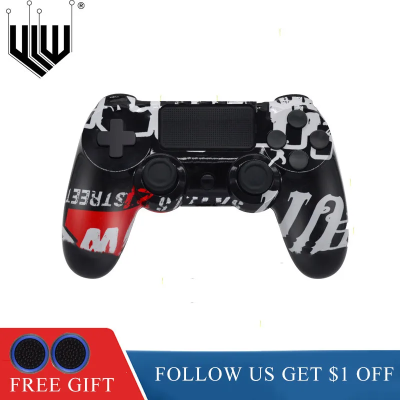 Kup PS4 Kontroler Bezprzewodowy Pad Do Gier Bluetooth Joystick Podwójna Wibracja Dla PS4 PS3 Konsoli Pary Wideo Akcesoria Do Grania