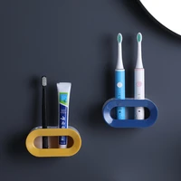 electric toothbrush holder wall mounted toothpaste storage brush holder toilet bathroom accessories punch free dental set