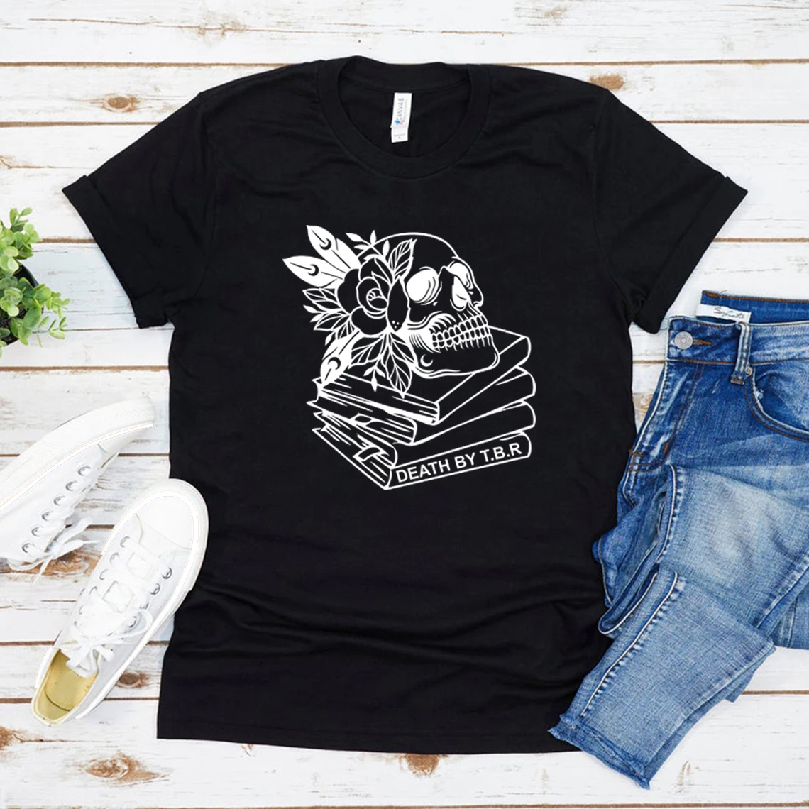 Футболка Death By TBR рубашка для чтения футболка с изображением книги рубашки из