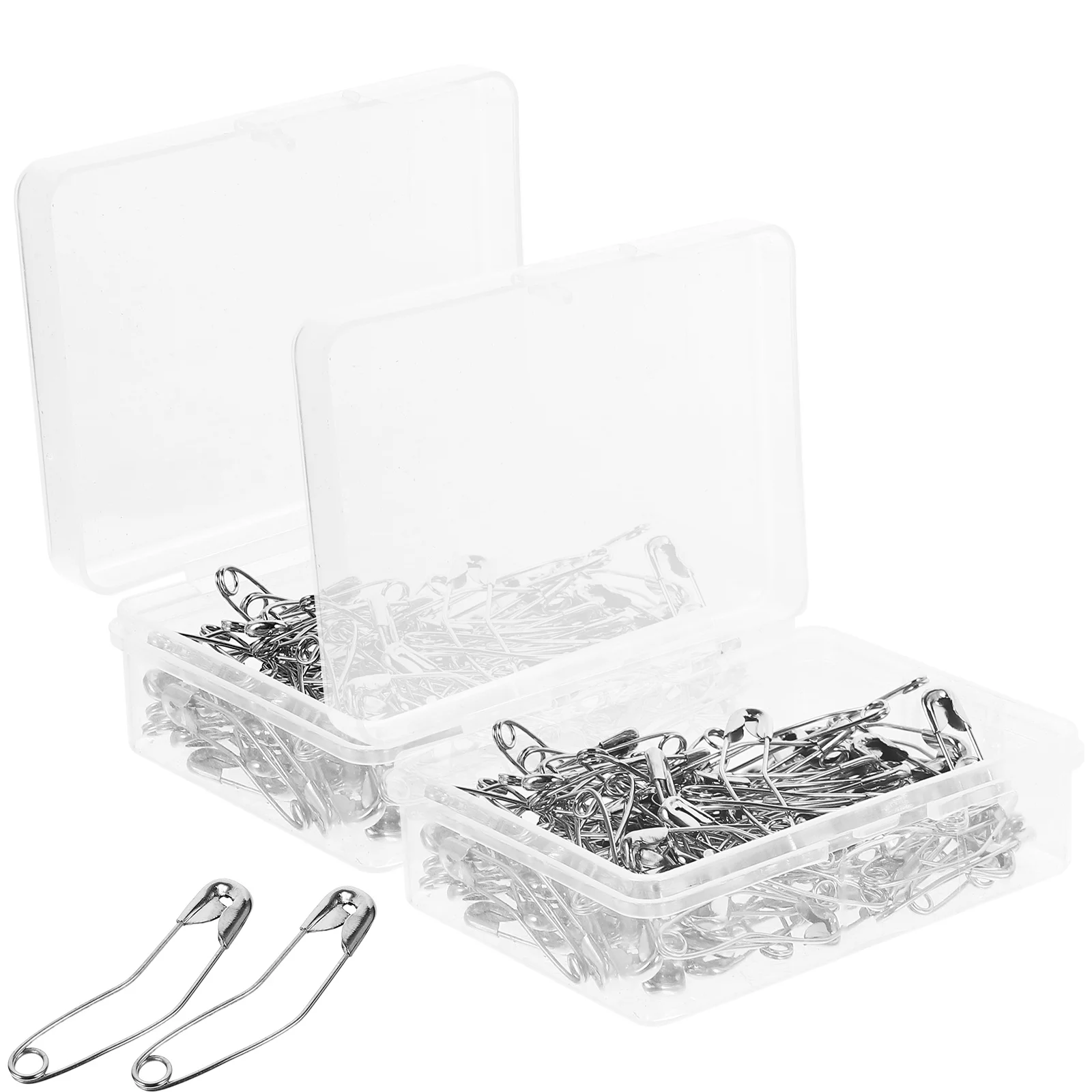 

200 Pcs Bent Pin Decorative Safety Basting Mini Tools Stainless Steel Curved Sewing Fixing Objects Backs Crafts Quilting