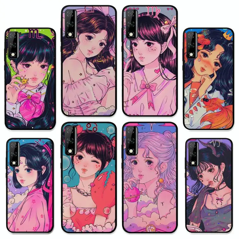 

Twelve constellation Phone Case for Huawei Y 6 9 7 5 8s prime 2019 2018 enjoy 7 plus