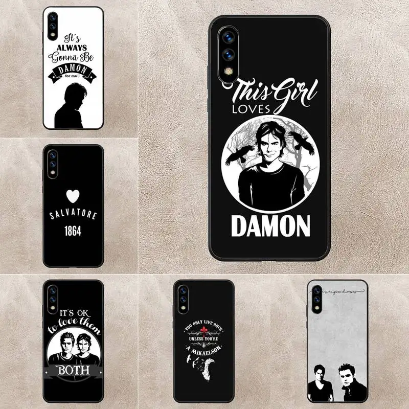 

The Vampire Diaries Stefan Damon Salvatore Phone Case For Huawei G7 G8 P7 P8 P9 P10 P20 P30 Lite Mini Pro P Smart Plus Cove