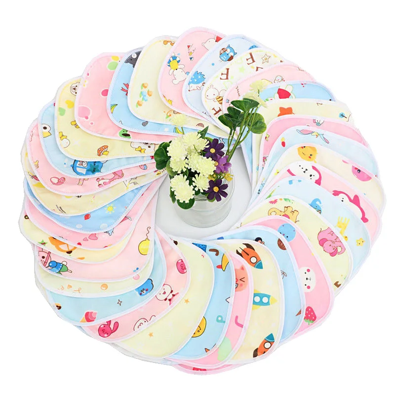 

1pcs Baby Bibs Waterproof Random Cartoon Cotton Infant Newborns Burp Cloth Scarf Bandana Bib For Kids Boy Girls Stuff 1-6 Years