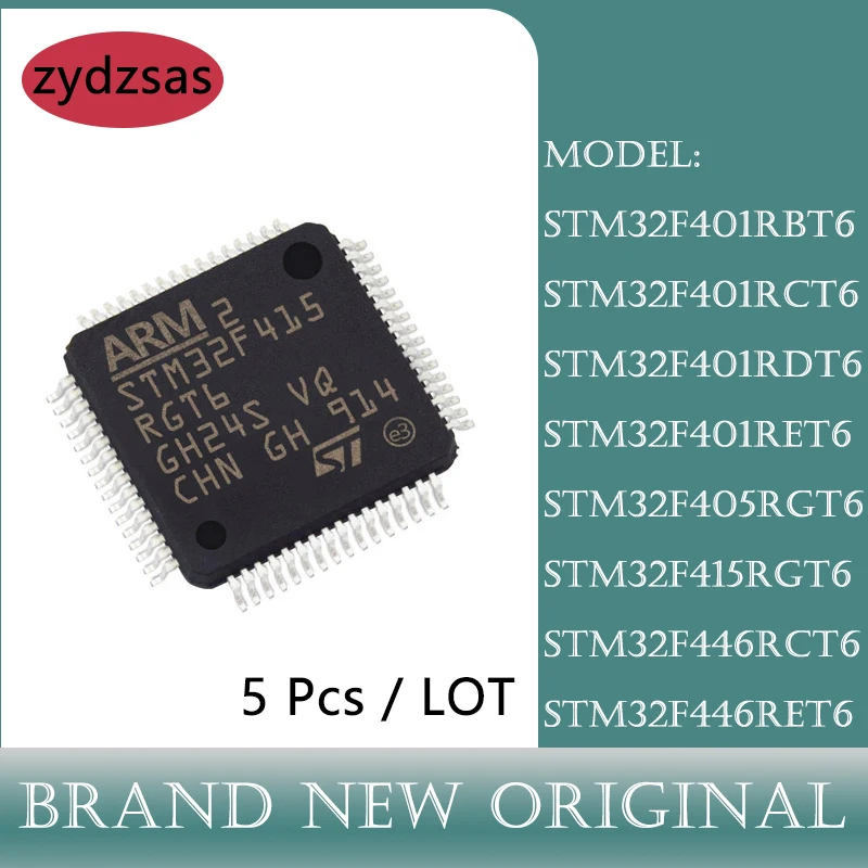 STM32F401RBT6 STM32F401RCT6 STM32F401RDT6 STM32F401RET6 STM32F405RGT6 STM32F415RGT6 STM32F446RCT6 STM32F446RET6 IC MCU Chip