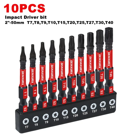 Набор отверток Torx NoEnName, T7-T40, 9 шт.