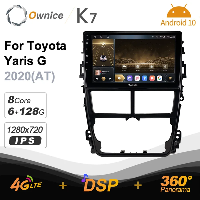 

Ownice K7 6G + 128G Ownice Android 10,0 автомобильное радио для Toyota Yaris G 2020 GPS 2din 4G LTE 5G Wifi Авторадио 360 SPDIF 1280*720