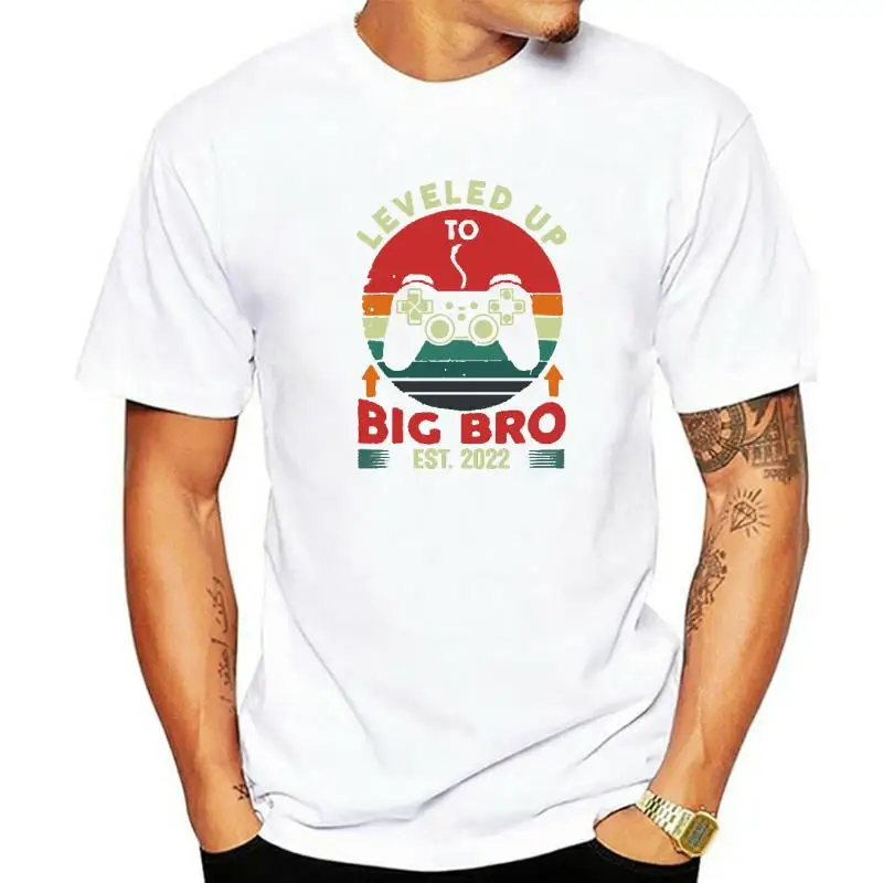 

Leveled Up To Big Bro Est 2022 T Shirt Promoted-To-Big-Brother-2022 Tee Tops