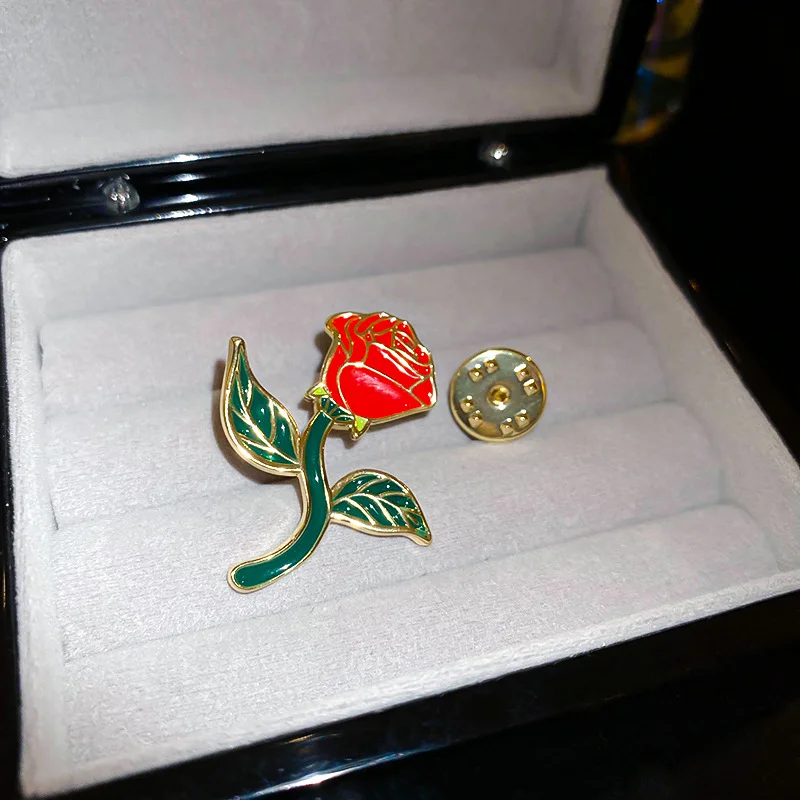 Романтическая Женская Брошь в виде цветка розы французские милые элегантные