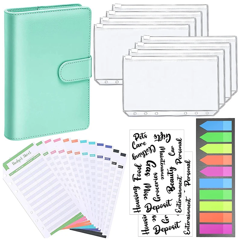 

Папка формата А6, полиуретановые Перезаправляемые карманы для блокнотов с 6 кольцами, справочные расхода, ярлыки, этикетки