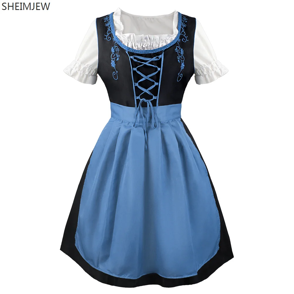 2024 немецкое платье-дирндль для косплея Октоберфеста женские средневековые