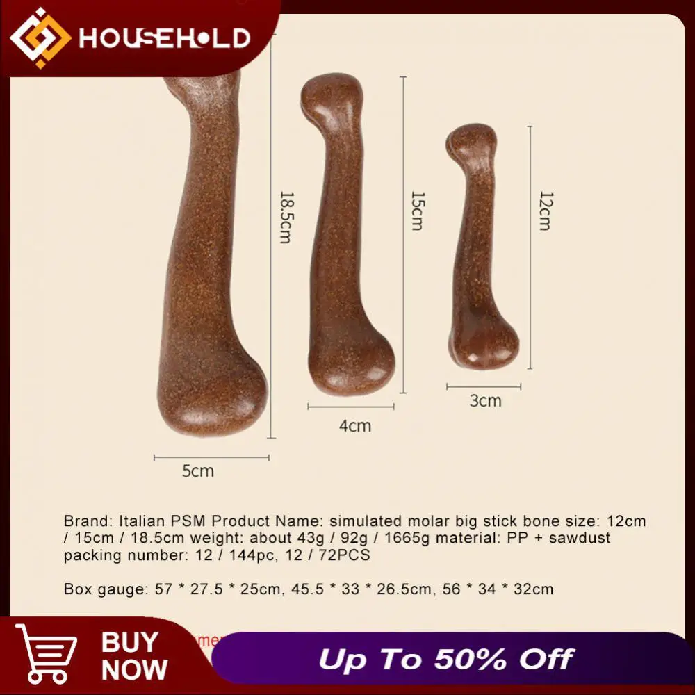 

Beef Flavor Simulation Molar Teeth Clean Stick Durable Dog Teething Stick Natural Dog Chews Toys Pet Toy Non-toxic Interactive