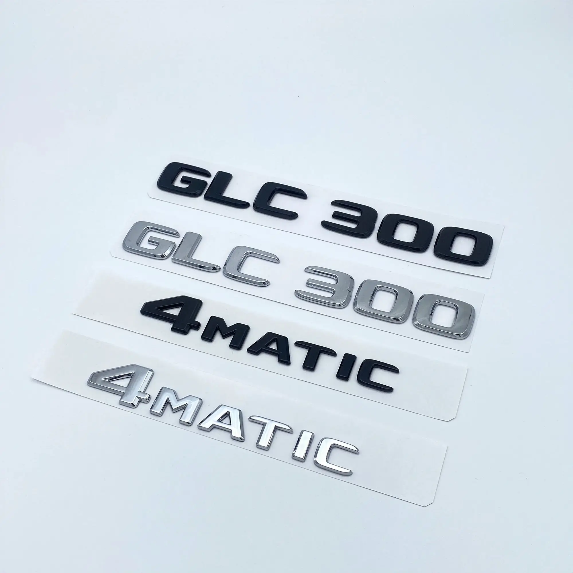 3D ABS хромированные черные буквы GLC260 GLC300 GLC350 GLC220d GLC350e 4Matic эмблема для Mercedes Benz GLC X253