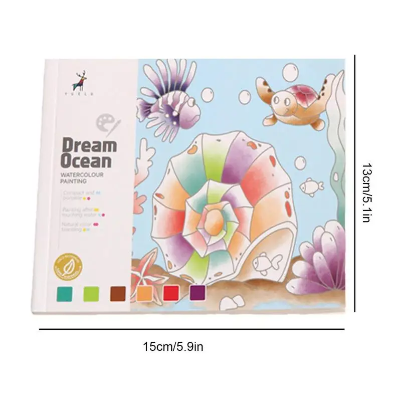 Детская Акварельная книга Забавный набор акварельных картин для малышей 20