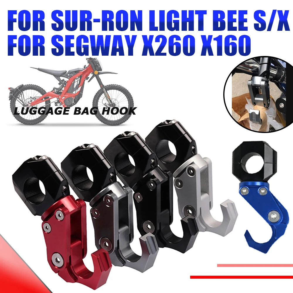 

Motorcycle Luggage Bag Hook Claw Hanger Crotchet Grip Helmet Holder For Sur-Ron Surron Light Bee S X Segway X260 X160 X 260 160