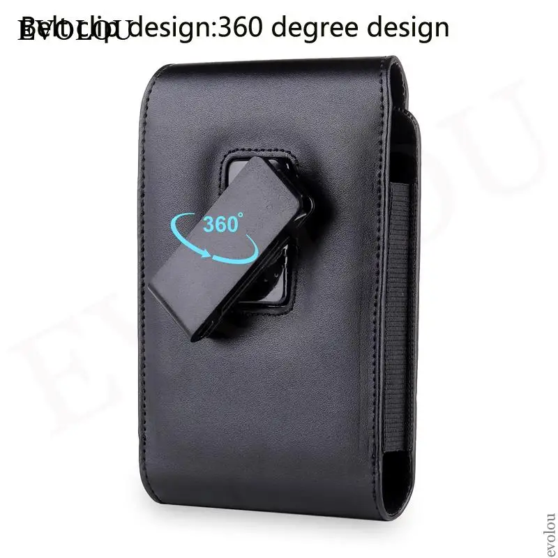 Чехол с зажимом для ремня Microsoft Surface Duo 2 деловая Кожаная флип-сумка на пояс чехол