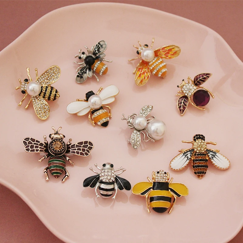 

Женская Брошь в виде пчелы Стразы с кристаллами, аксессуары для женщин, булавка для одежды, булавка для лацкана, подарок для девочек