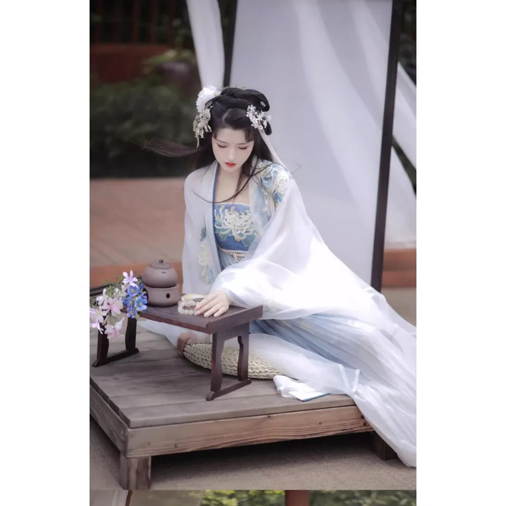 YanShanTing халат в китайском стиле традиционный дисплей Китай Mujer вышивка ханьфу
