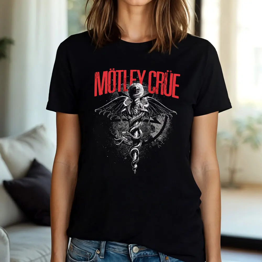 Футболка с рисунком Mötley Crüe Winged Skull — мужская и женская футболка