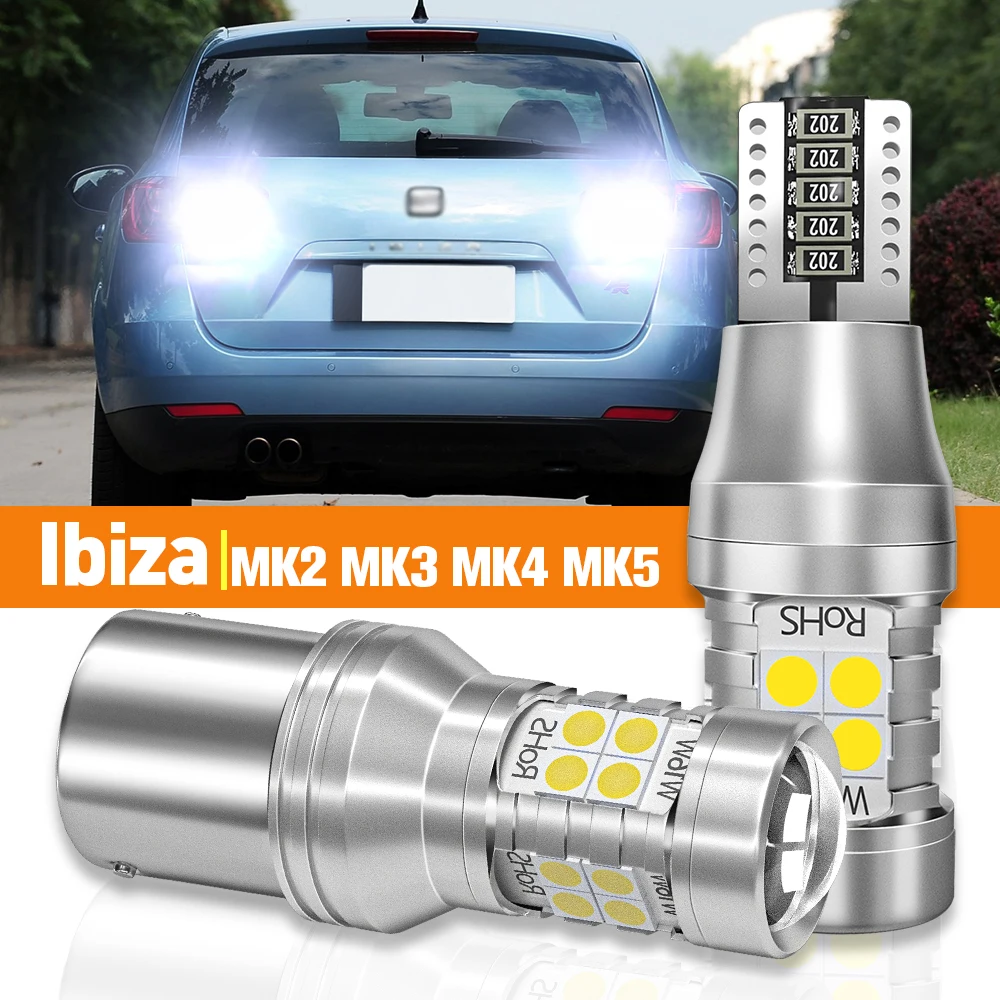 

2pcs LED Reverse Light For Seat Ibiza 2 MK2 6K 3 MK3 6L 4 MK4 6J 6K 5 MK5 1993-2020 2009 2010 2016 2017 Accessories Canbus Lamp