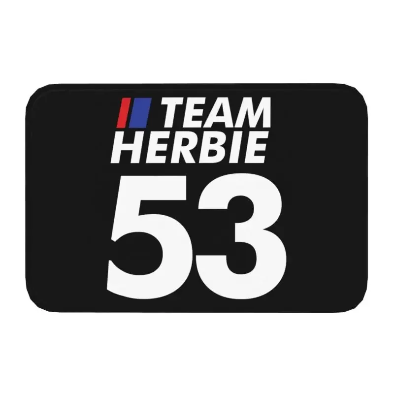 Классический коврик для гоночного автомобиля Herbie 53 противоскользящий