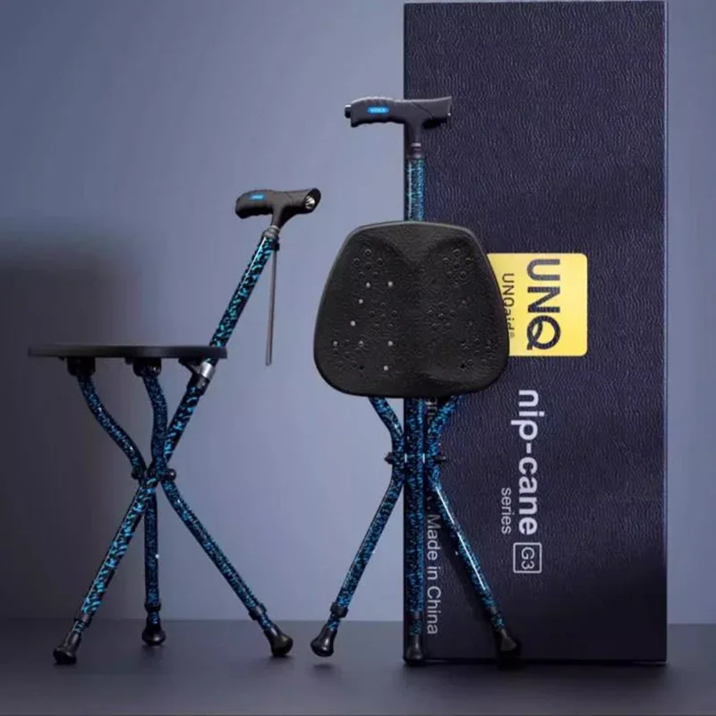 Портативный табурет для пожилых людей сверхлегкий складной из алюминиевого