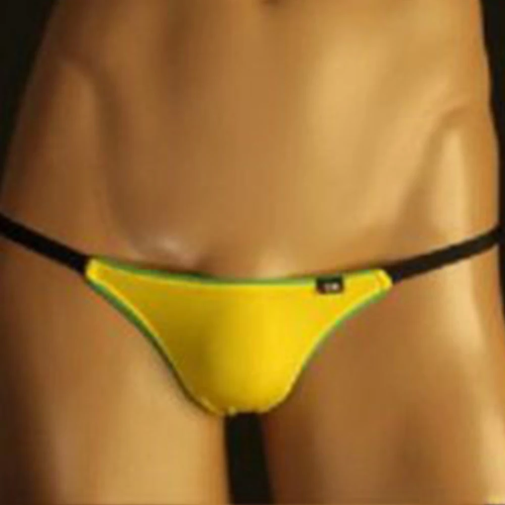 

Mens G-String Low Male Men Panties Pouch Bikini Rise Briefs Sexy Bulge Silk Clothes T-Back Convex Thong Elastic