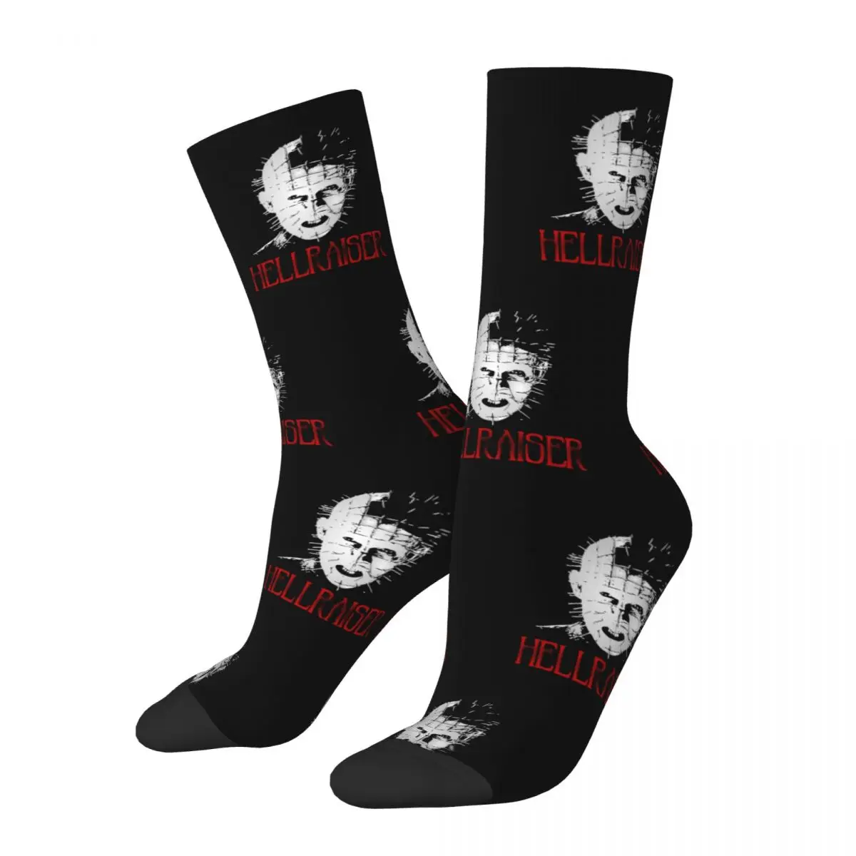 

Fashion Men's Socks Casual Hellraiser 1987 Sock Halloween Horror Movie Sport Women's Stockings Spring Summer Autumn Winter